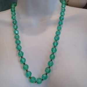 Faceted Acrylic Bead Necklace